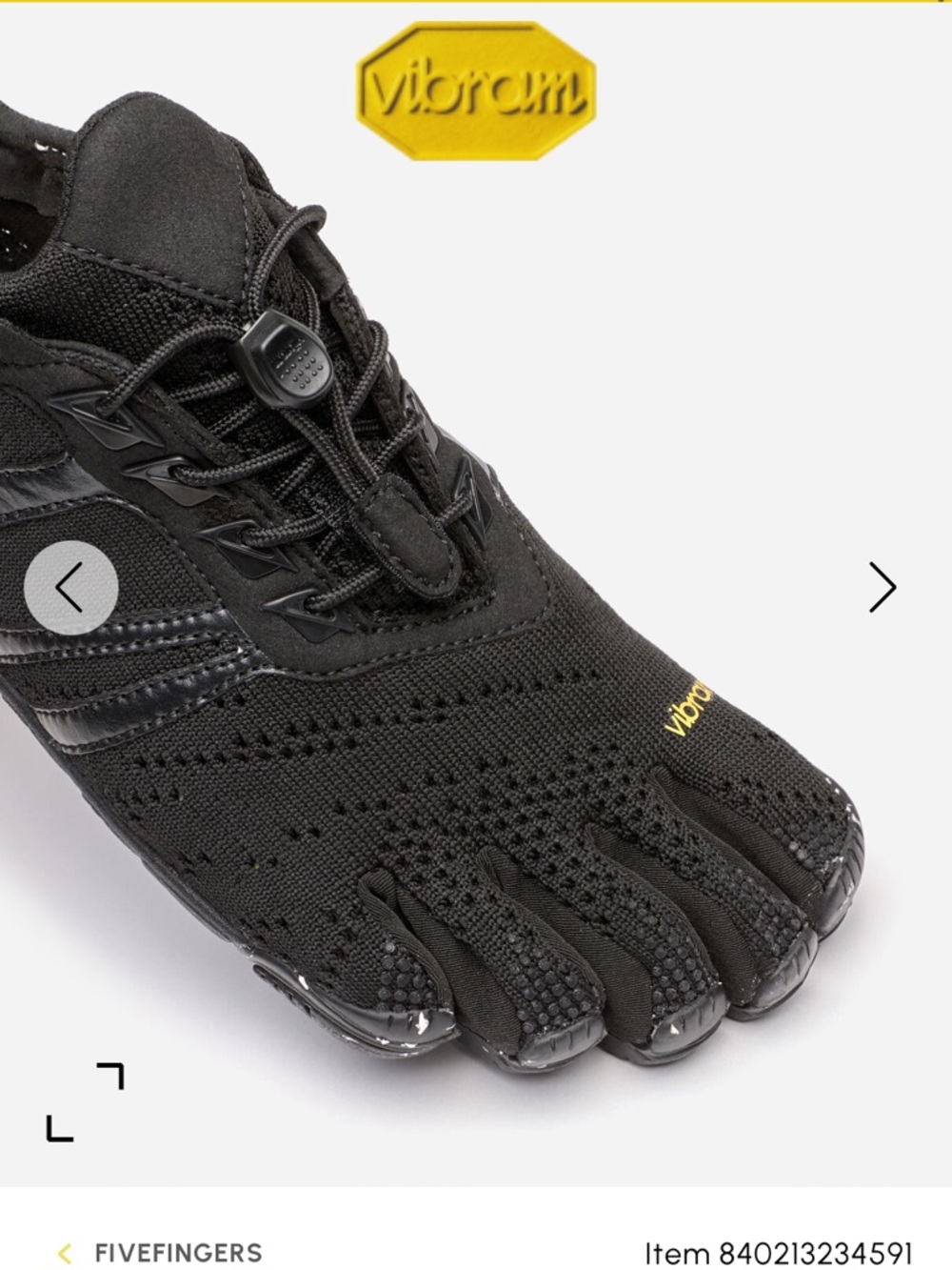 Vibram FiveFingers KMD EVO Women's Black EU 37 New In Box - Picture 7 of 9